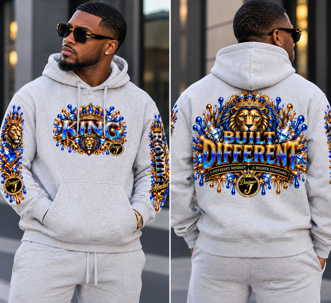 King Oversized Boxy Fit Fleece Hoodie
