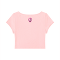 Pretty Focus & Prosperous  Slim Crop Tee – Cap Sleeve