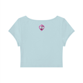 Pretty Focus & Prosperous  Slim Crop Tee – Cap Sleeve