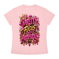 Pretty Focus & Prosperous Slim Fit Crewneck T-Shirt