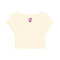 Pretty Focus & Prosperous  Slim Crop Tee – Cap Sleeve