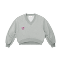 LIMITLESS BABE Crop V-Neck Sweatshirt