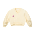 LIMITLESS BABE Crop V-Neck Sweatshirt