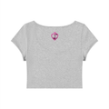 Pretty Focus & Prosperous  Slim Crop Tee – Cap Sleeve