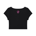 Pretty Focus & Prosperous Cap Sleeve Crop T-Shirt