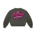 LIMITLESS BABE Crop V-Neck Sweatshirt