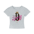 Signature Designer J Cropped T-Shirt