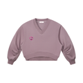 LIMITLESS BABE Crop V-Neck Sweatshirt