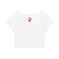Pretty Focus & Prosperous  Slim Crop Tee – Cap Sleeve
