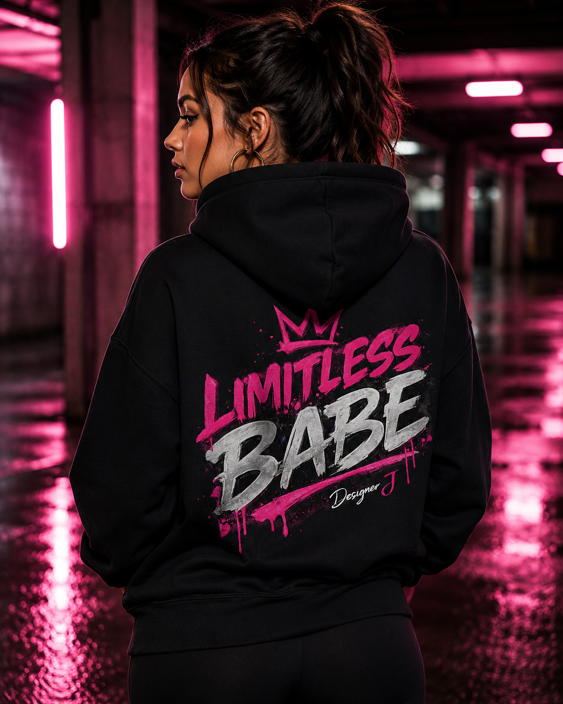 Limitless Babe Cotton Hoodie