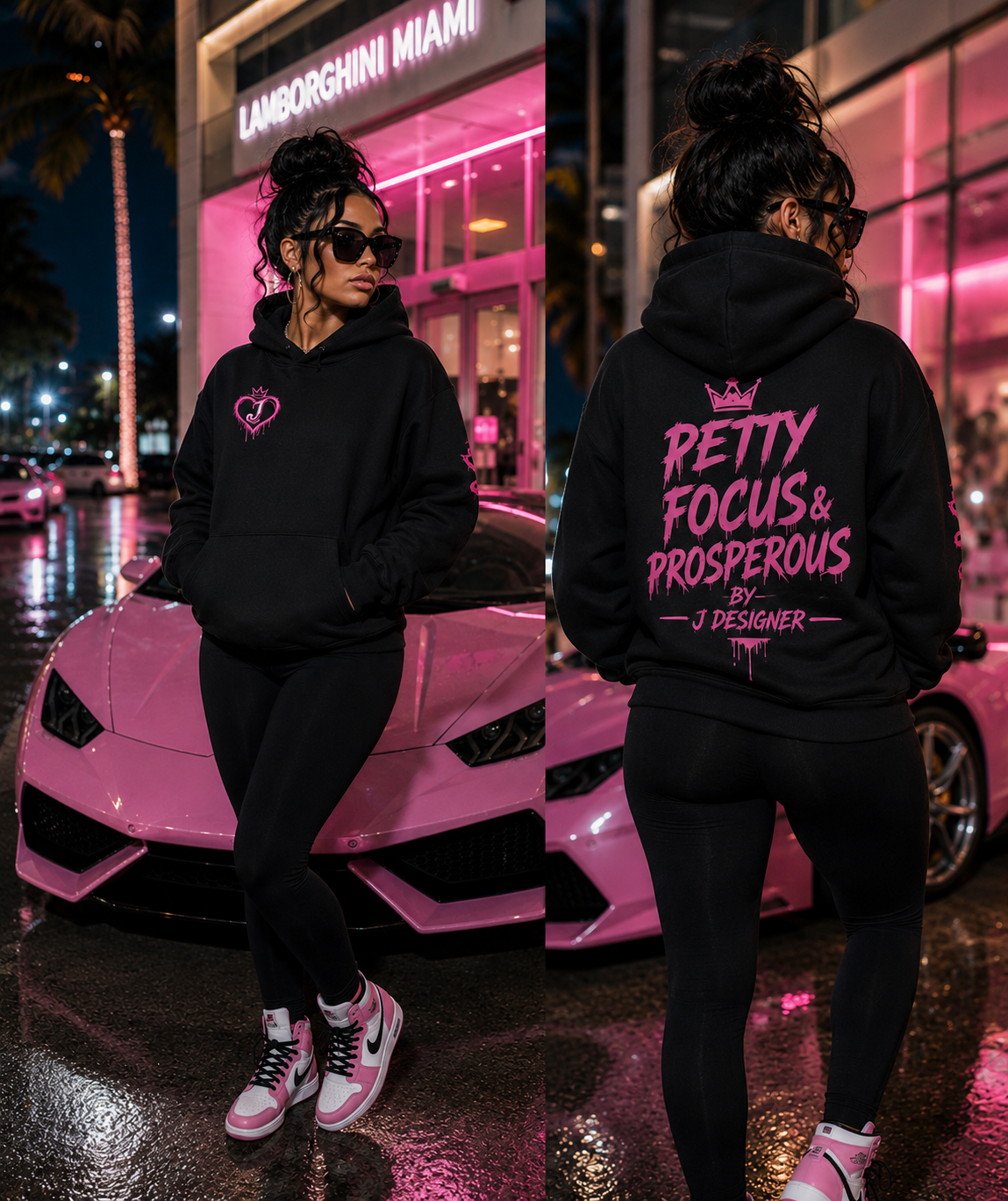Petty Focus & Prosperous Oversize Fleeced Hoodie