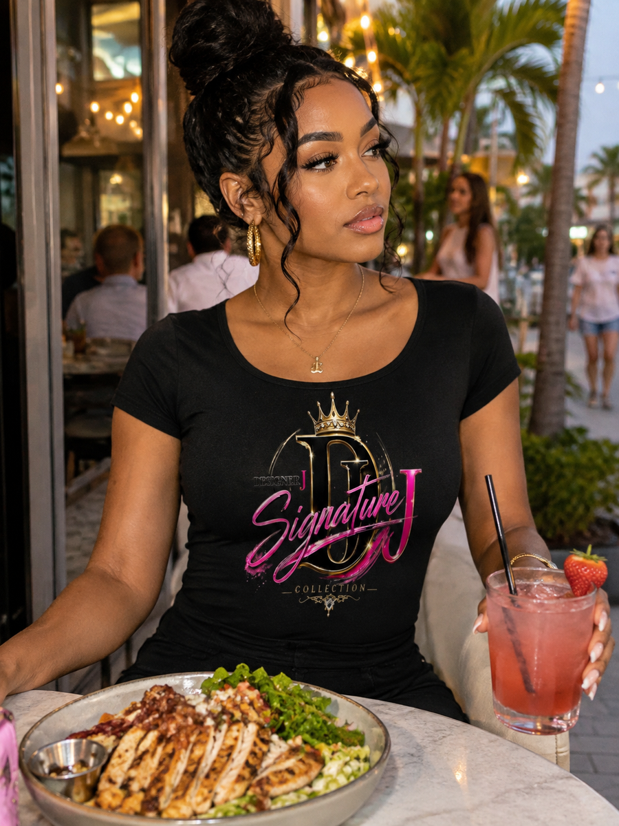 Signature Designer J Cropped T-Shirt