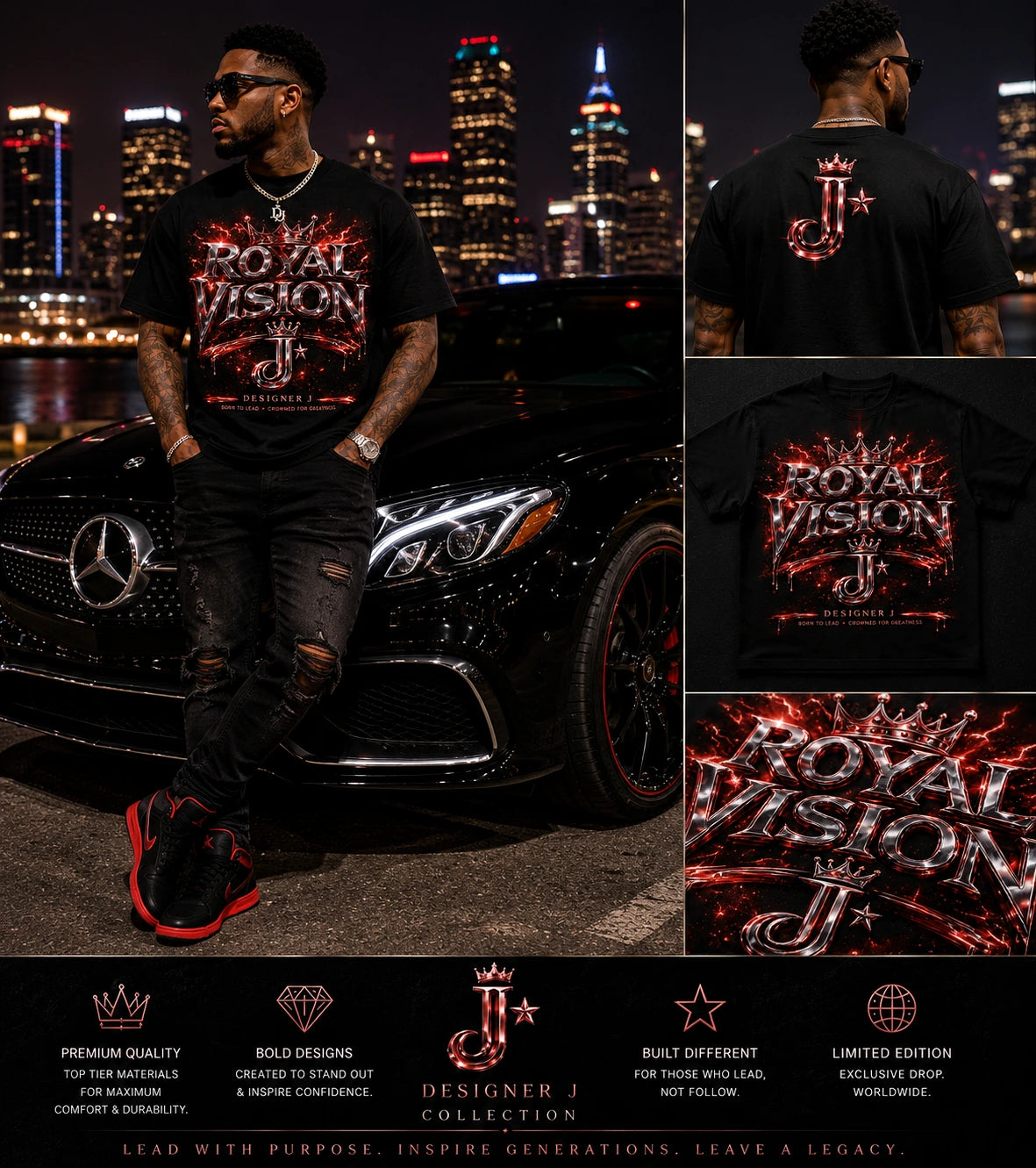 Royal Vision Designer J men's streetwear campaign