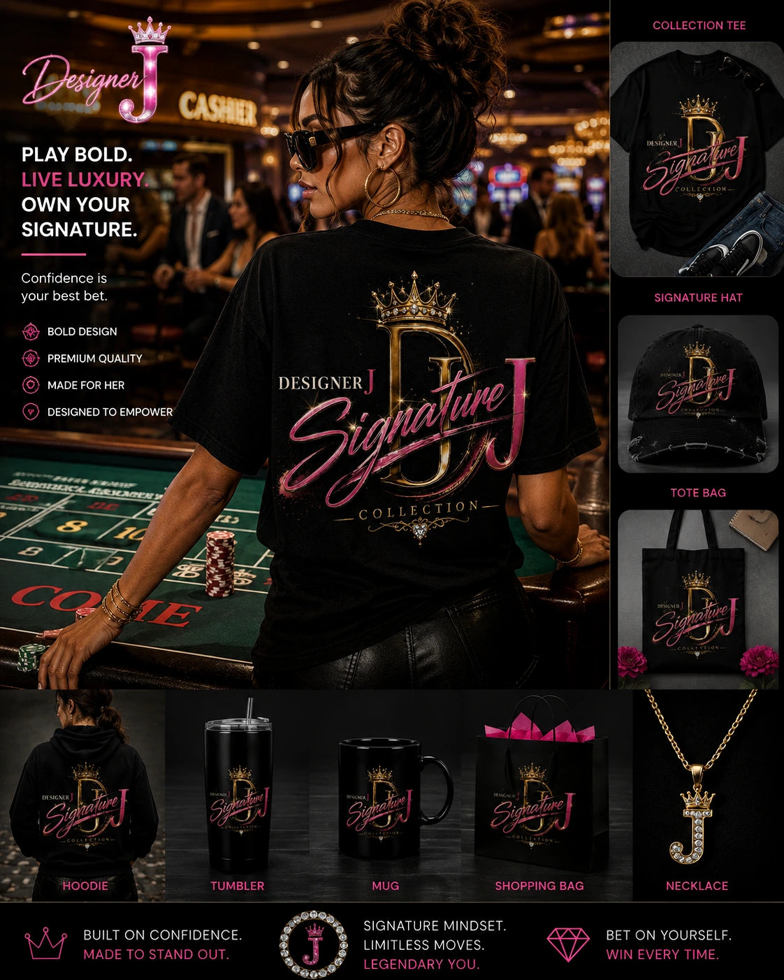 Designer J women's signature streetwear campaign